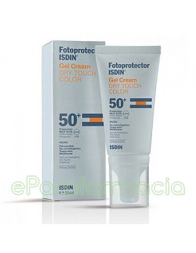 FOTOPROTECTOR ISDIN SPF-50+ DRY TOUCH BB CREAM  GEL CREMA COLOR 50 ML