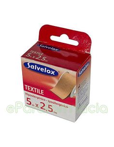 ESPARADRAPO SALVELOX TEXTIL CARNE 5X2,5CM