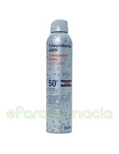 FOTOPROTECTOR ISDIN SPF-50+ SPRAY TRANSPARENTE WET SKIN...