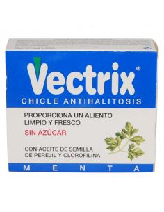 CHICLE VECTRIX ANTIHALITOSIS SIN AZUCAR