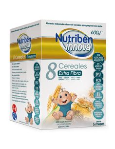 NUTRIBEN INNOVA 8 CEREALES EXTRA FIBRA  1 ENVASE 600 G