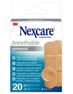 3M NEXCARE UNIVERSAL APOSITO ADHESIVO 20 UNIDADES SURTIDO