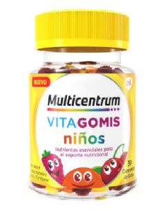 MULTICENTRUM VITAGOMIS NIÑOS  30 CARAMELOS DE GOMA SABOR...