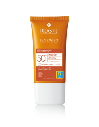 RILASTIL SUN SYSTEM 50+ LOCION VELVET  1 ENVASE 50 ML